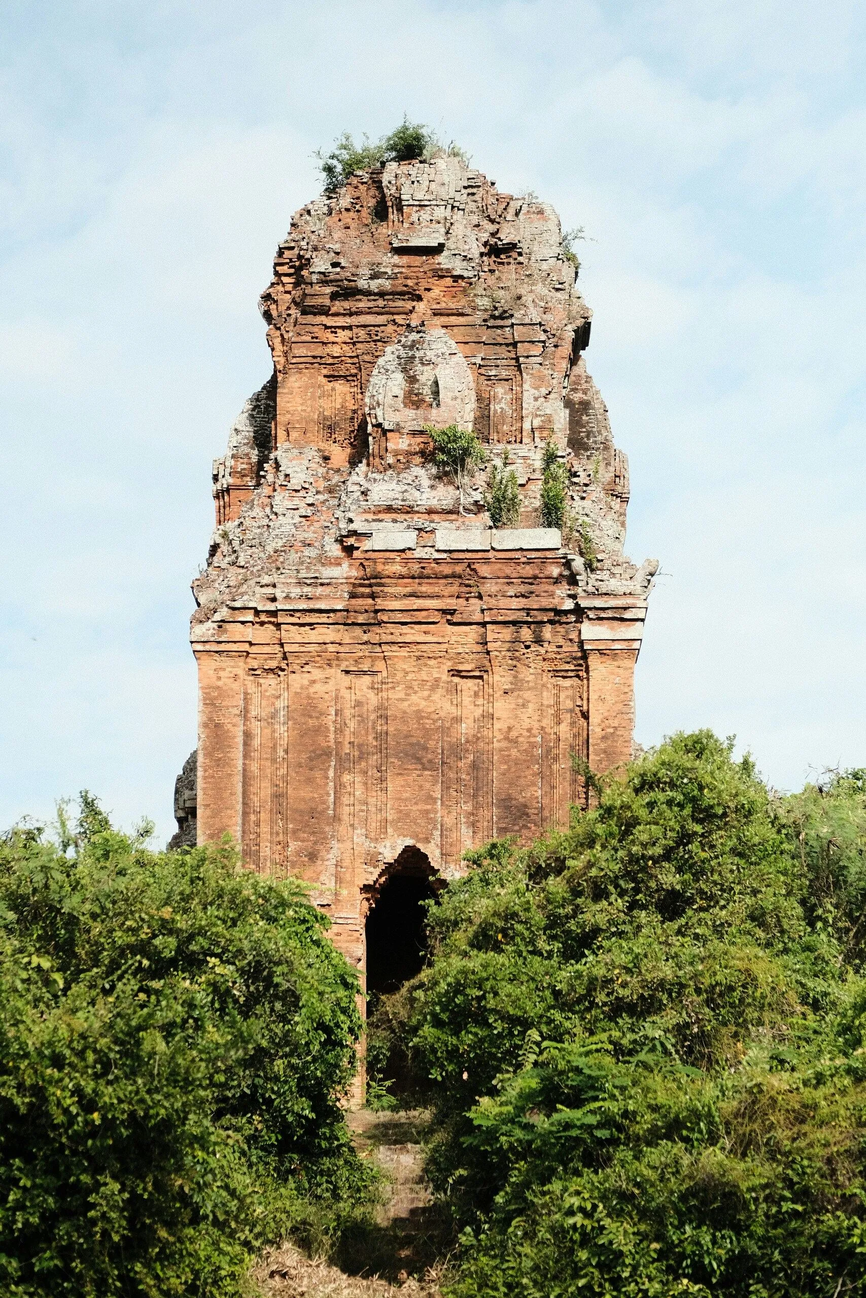 Ancient Champa temple tower in Vietnam